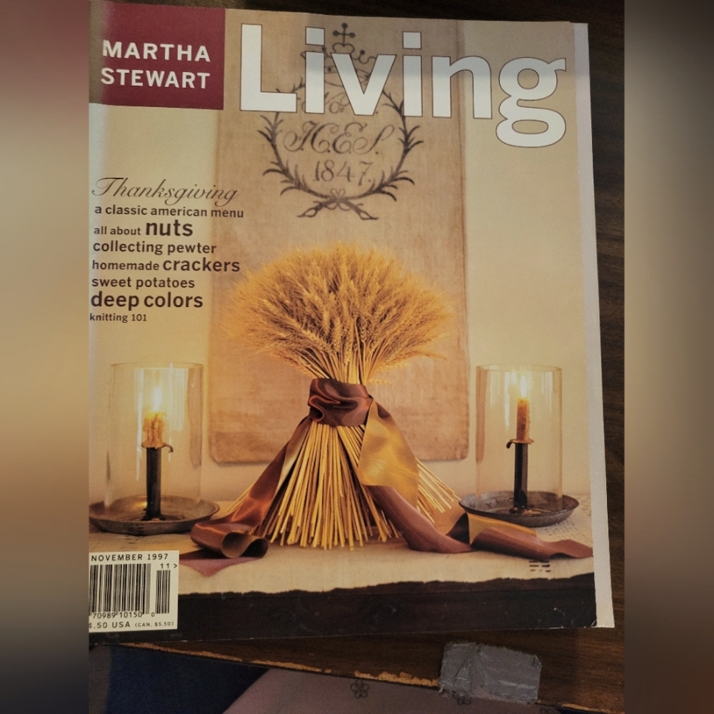 Martha Stewart Living Magazine November 1997